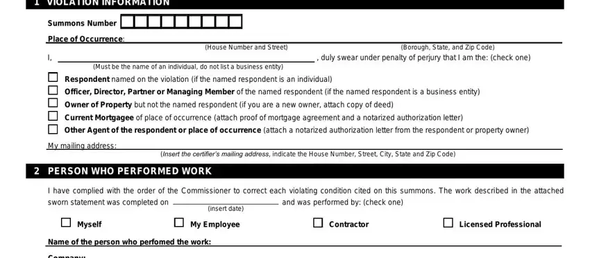 how to certificate correction form fill empty fields to consider