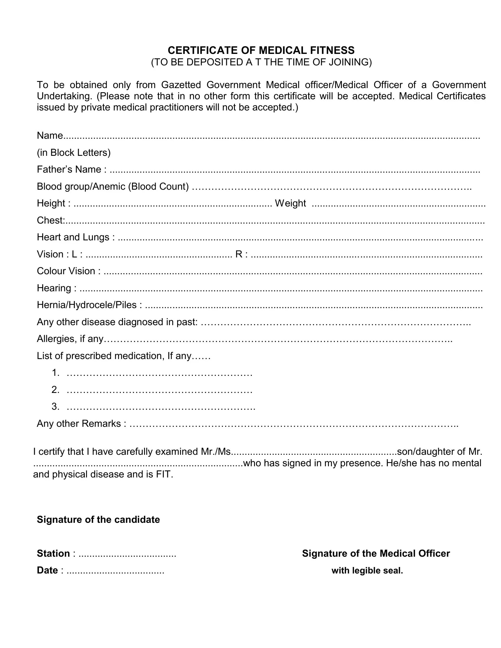 Centrelink Medical Certificate Template