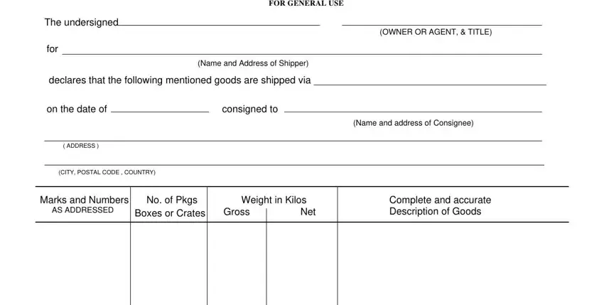 certificate of origin form template