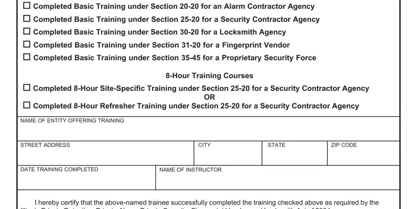 Certification Of Completion Basic Training Course PDF Form FormsPal