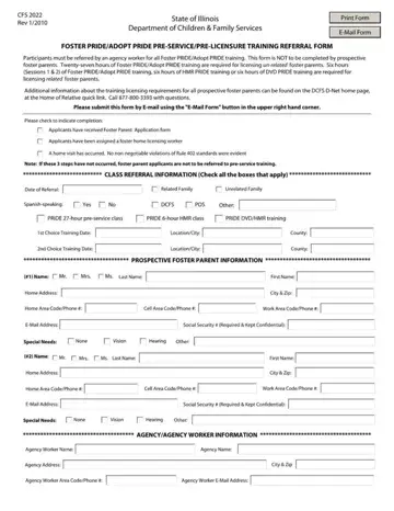 Cfs 2022 Form Preview