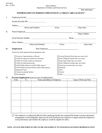 Cfs 508 1 Form Preview