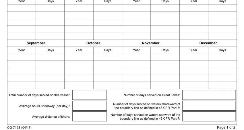 Completing uscg sea service form part 2