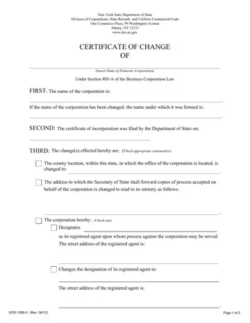 Changed Certificate Form Preview
