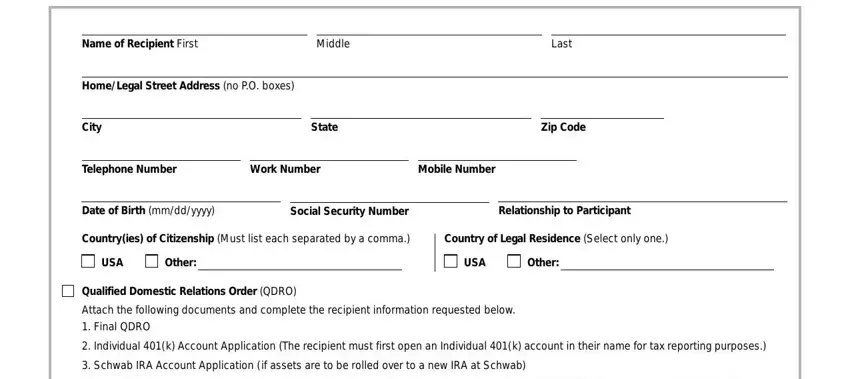 part 4 to completing charles individual form