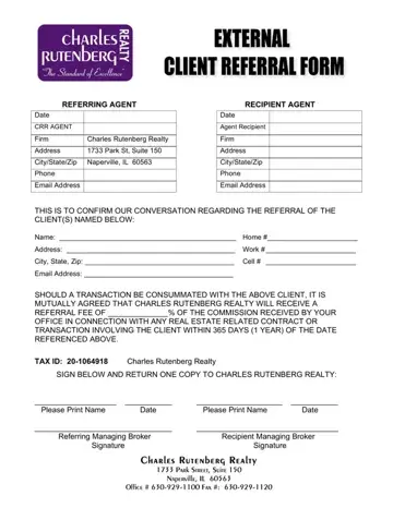 Charles Rutenberg Client Form Preview