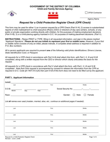 Child Protection Forms Image Form Preview