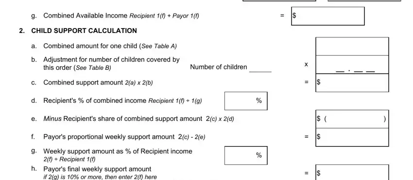 step 2 to finishing child support worksheet massachusetts