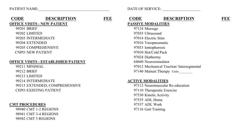 part 1 to writing chiropractor invoice