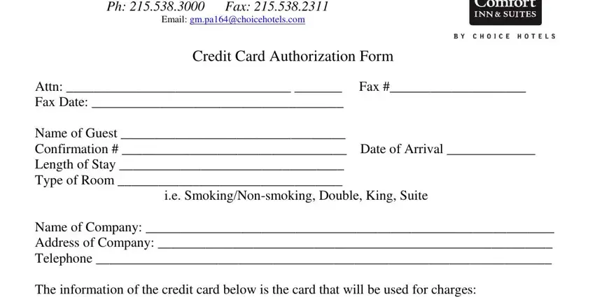 filling in quality inn auburn hills mi credit card authorization part 1