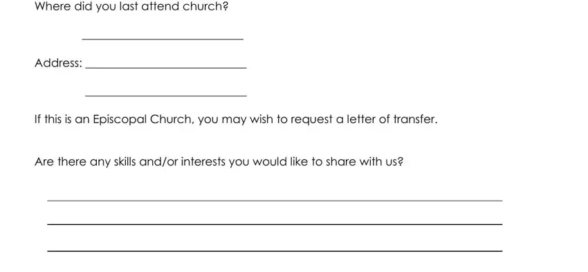 information forms for churches cid cid cid cid, cid, and cid blanks to complete