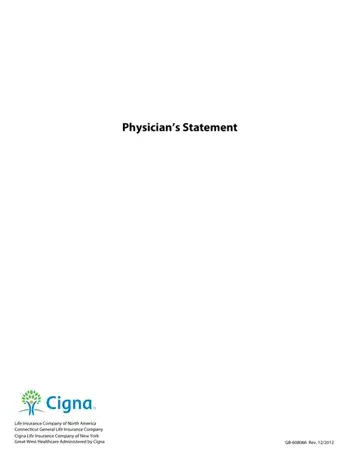 Cigna Form Physician Preview