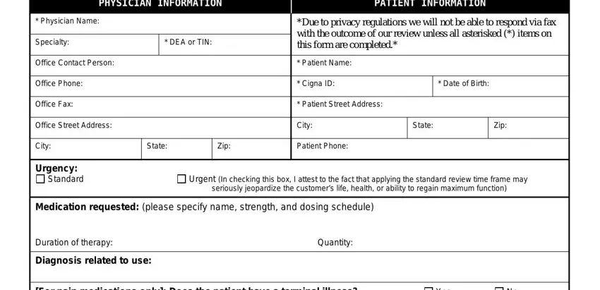 cigna prior authorization form botox spaces to fill in