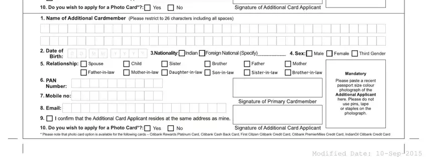 step 3 to finishing citibank credit card application form pdf