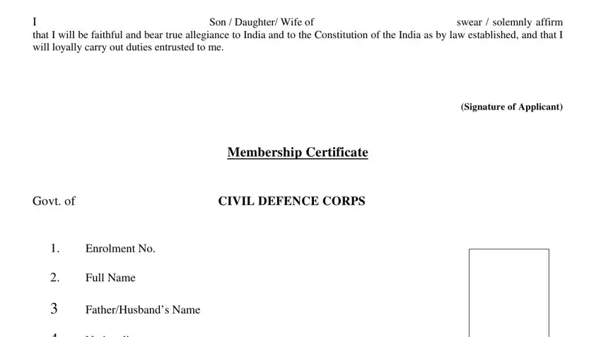 part 4 to filling out civil defence delhi online form