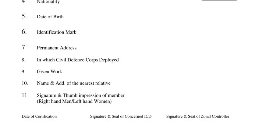 stage 5 to entering details in dcd full form