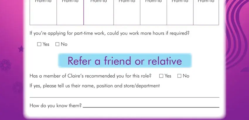 Claires Job Application Pdf