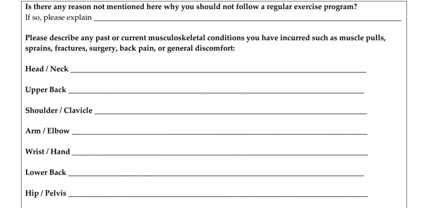 stage 4 to finishing personal training health form