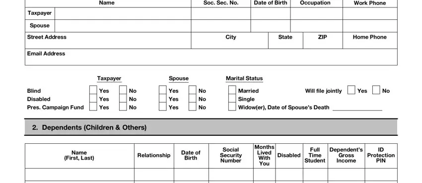 filling out client tax letter part 1