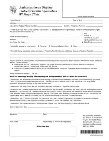 Clinic Form Authorization Preview