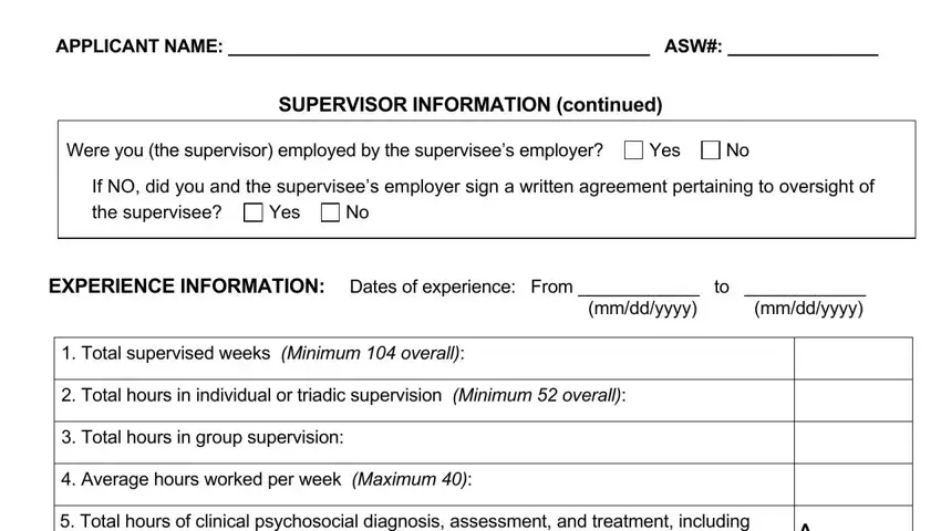 Finishing Clinical Social Experience Verification stage 3