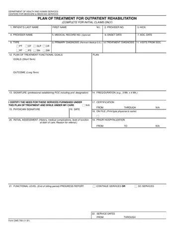 CMS 700 Form Preview