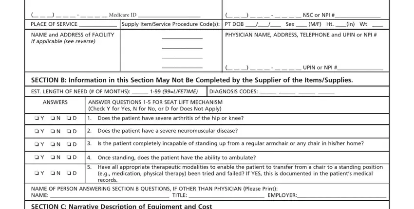 step 1 to filling in cms form 849