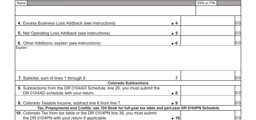 Finishing printable colorado state tax forms for 2020 step 3