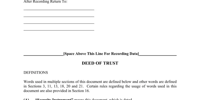 entering details in short form deed of trust colorado part 1