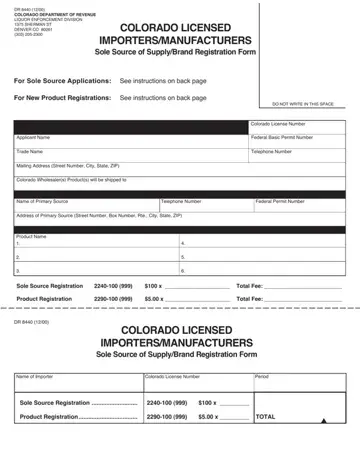 Colorado Form Dr 8440 Preview