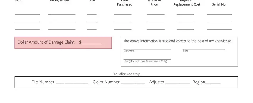 Filling out how to file a claim with comed eletric part 2