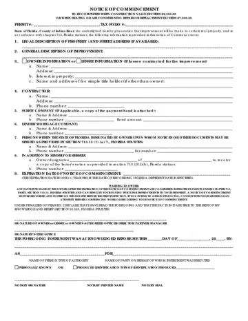 Commencement Form Preview