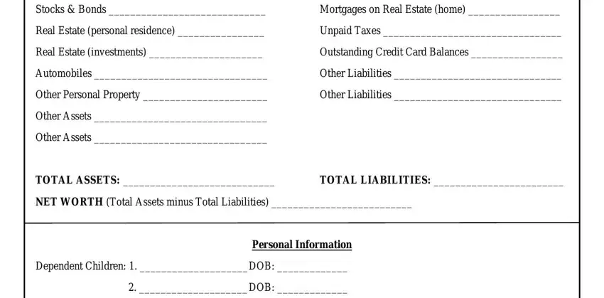 Completing commercial lease application template step 5