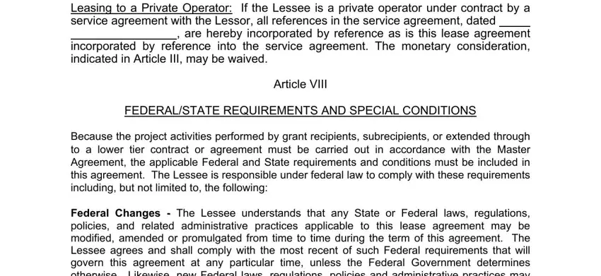 Filling in commercial vehicle lease agreement pdf stage 4