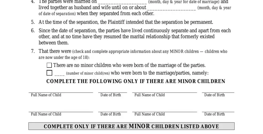Filling out divorce papers part 2