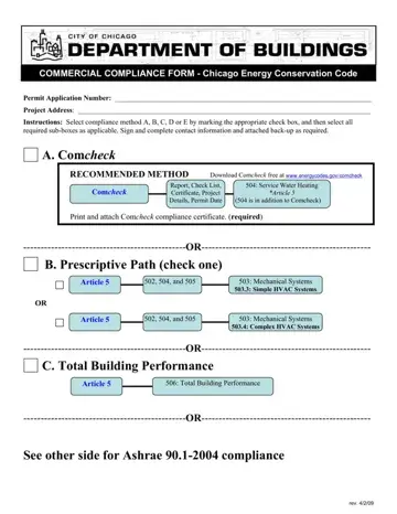 Compliance Form Chicago Preview