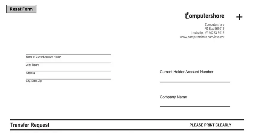 computershare request blanks to consider