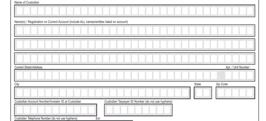 Filling out computershare request step 4