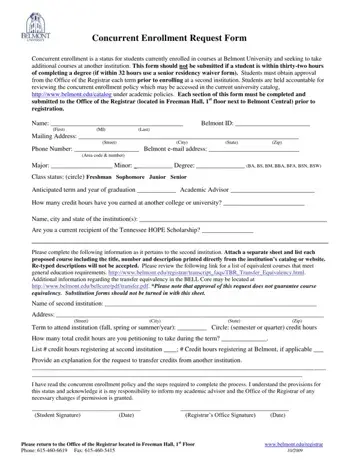 Concurrent Enrollment Request Form Preview