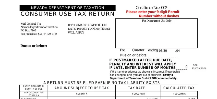nevada consumer use tax empty spaces to complete