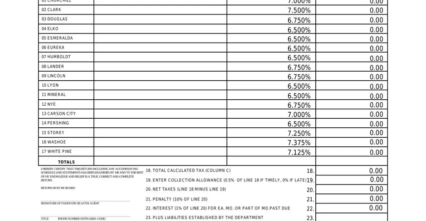 Entering details in nevada consumer use tax part 2