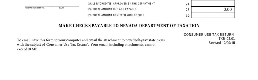 Finishing nevada consumer use tax part 3