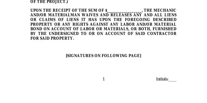 Filling out ga lien waiver form 2021 step 2