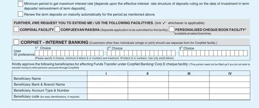 stage 3 to completing corporation bank online account