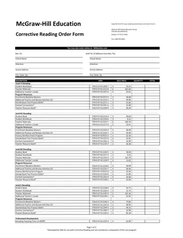 Corrective Reading Program Form Preview