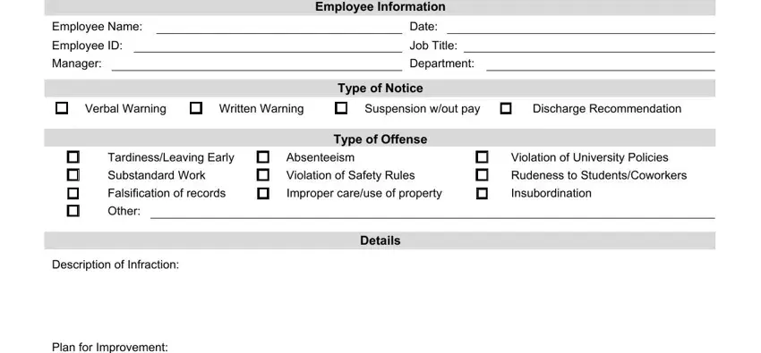 counseling form spaces to complete