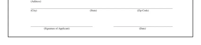 chicago public school transcripts Address, City, Zip Code, State, Signature of Applicant, and Date blanks to fill