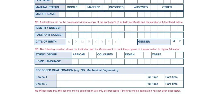 stage 5 to completing cput online application form