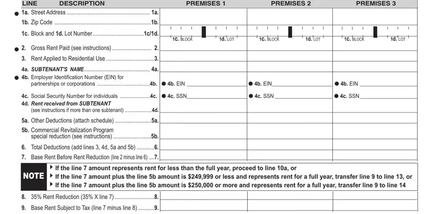 Filling out Cr A Form stage 4