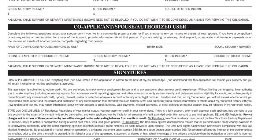 Credit Card Application Form ≡ Fill Out Printable Pdf Forms Online 3661